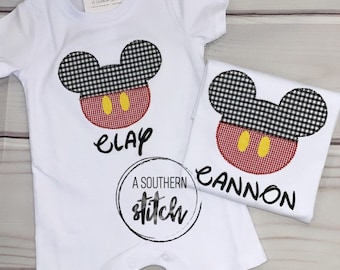 Mouse Ears Romper or Shirt | Applique