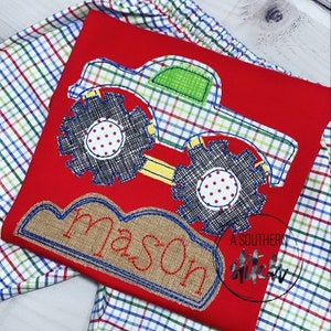Monster Truck Appliqué | Boys Shirt | Monster Jam | Appliqué | Monogram image 3