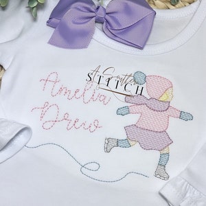 Winter Ice Skating Sketch Shirt