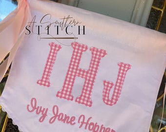 Appliquéd Monogrammed Türschild | Individueller Türschild | Krankenhaus Tür
