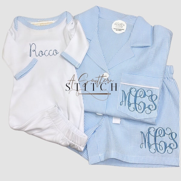 Mommy + Baby Boy Hospital Set | Mommy Hospital Set | Baby Gown | Baby Boy