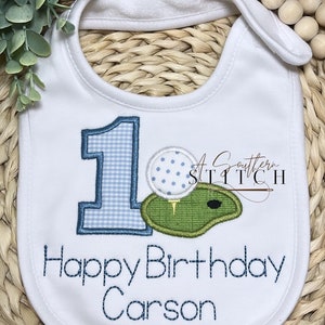 Hole in One Birthday Bib Only | Happy Birthday Bib