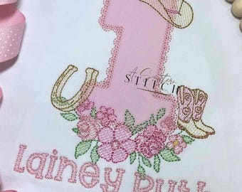 1. Rodeo Geburtstag Shirt | Vintage Cowgirl-Geburtstag | Sommer-Geburtstag | Vintage Rodeo Geburtstagsshirt