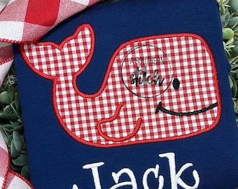 Whale Applique Shirt by The Smiley Crab main image 0