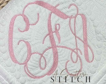 Monogrammiert Erbstück Quilt Decke | Baby Geschenk für Mädchen oder Jungen