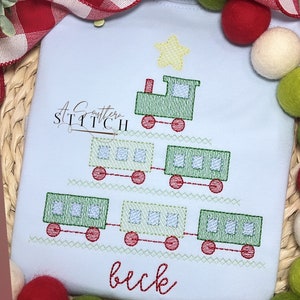 Tannenbaum Zug Skizze | Weihnachtsshirt