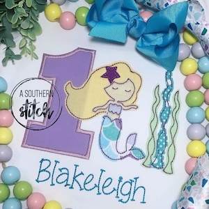 Mermaid Party | First Birthday | Custom Birthday Shirt
