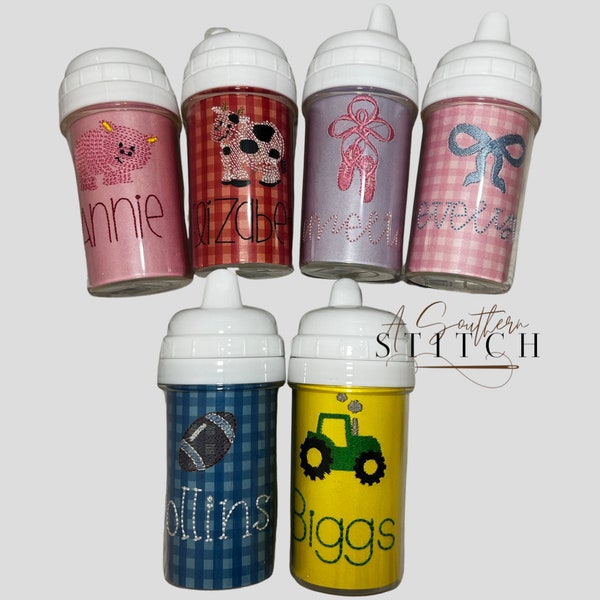 Monogrammed Sippy Cup + Snack Cup | Personalized Cup