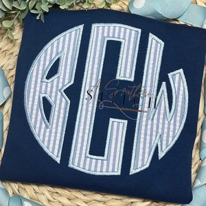 Seersucker Monogrammed Shirt