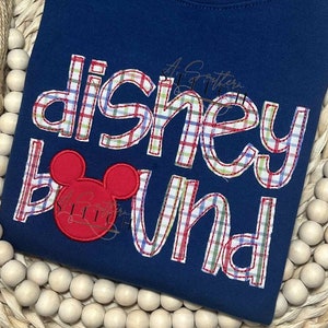 Magical Trip | Mouse Ears | primary plaid | Applique Shirt