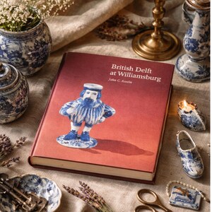 Jahrgang 1994 "British Delft at Williamsburg" John C Austin Hardcover Buch | Williamsburg Delft Pottery Blau Weiße Keramik