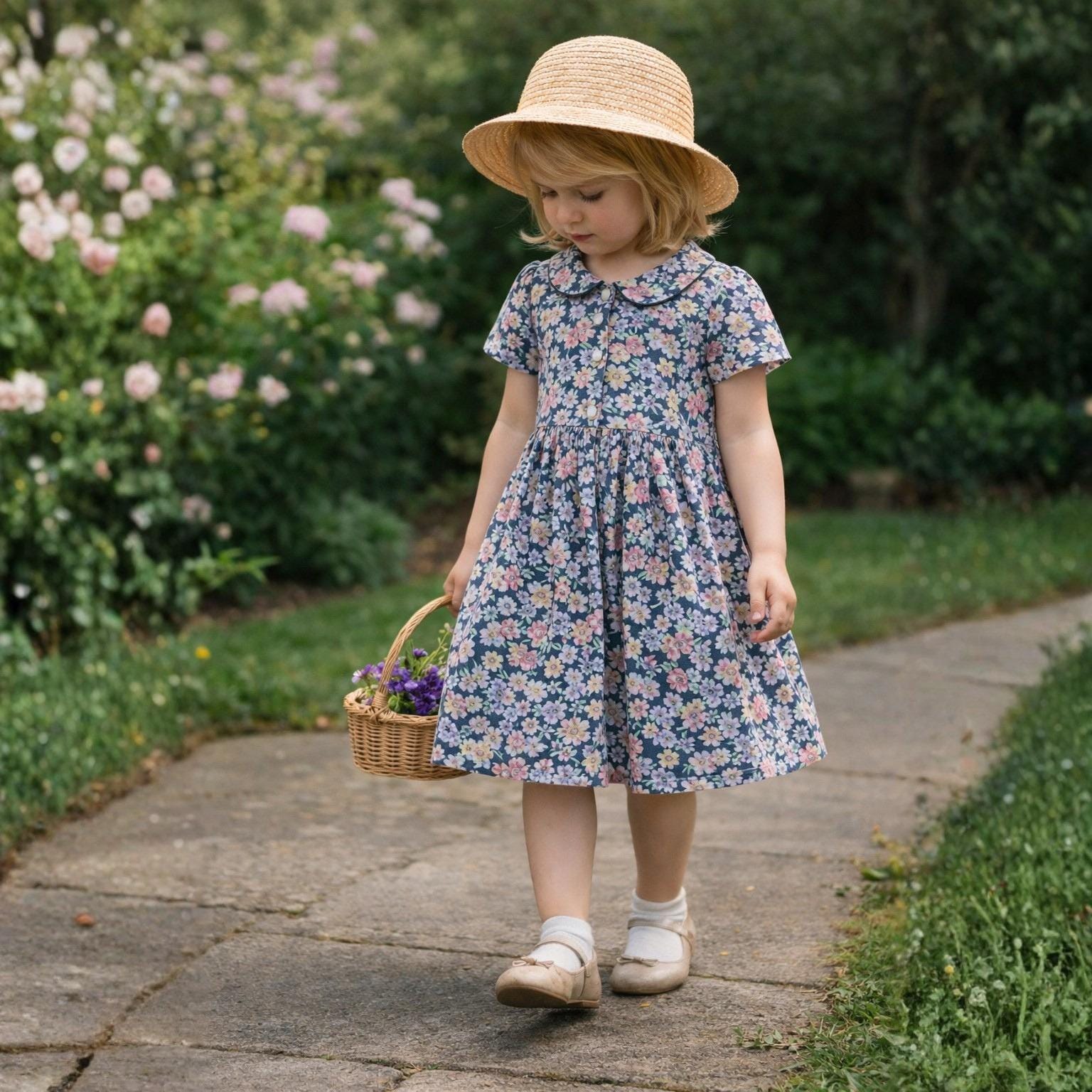 Laura Ashley Mother & Child ワンピース 紫色 Laura Ashley Mother & Child ワンピース 紫色 Laura Ashley Mother