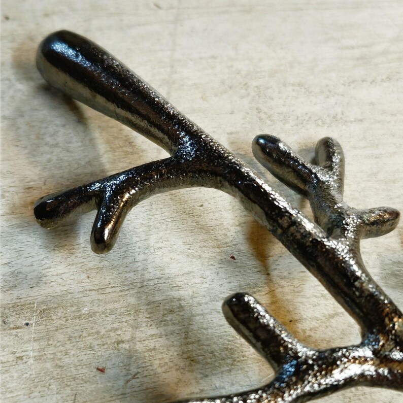 Anthropologie Korallenzweig Wandhaken – Gusseisen Küsten Dekor – Neu mit Etikett eingestellt Bild 5