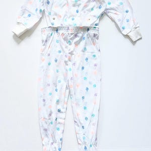 Pijama Carter's Vintage de los años 80, de manga larga, con conos de helado pastel, talla 2T
