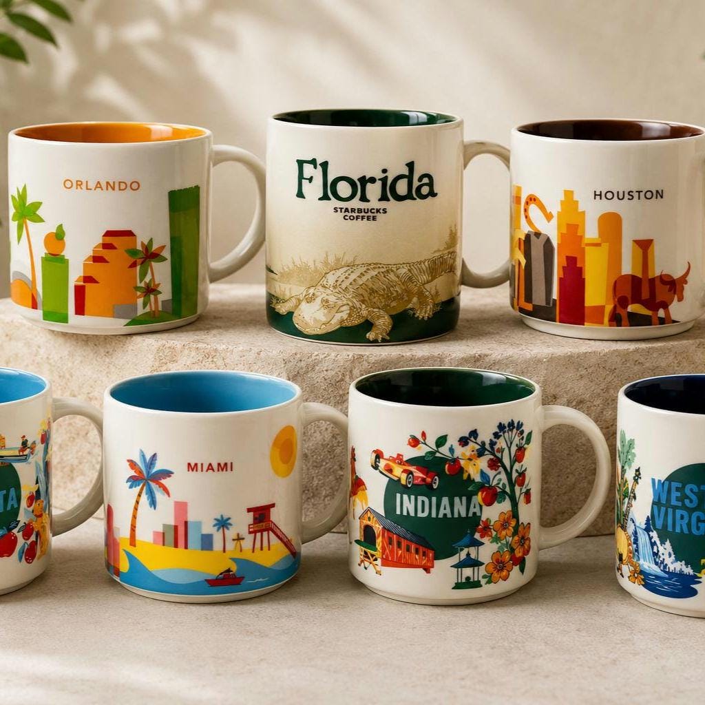 Starbucks discovery series mugs - Etsy 日本
