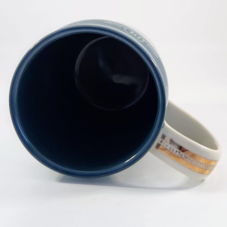 Anthropologie Danielle Kroll Teal & Metallic Gold Zodiac "Scorpio" Tasse 14 oz Bild 9