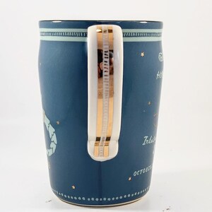 Anthropologie Danielle Kroll Teal & Metallic Gold Zodiac "Scorpio" Tasse 14 oz Bild 4