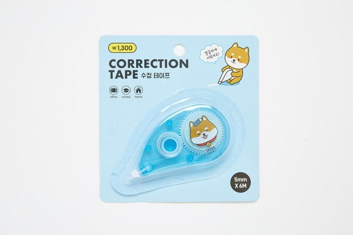 Korean Cute Correction Tape Pink & Blue Etsy