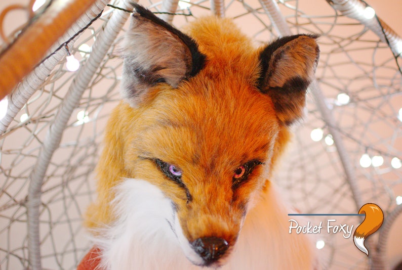 Hyper Realistic Fox Mask Female Fox Head Furry Head Glass | Etsy