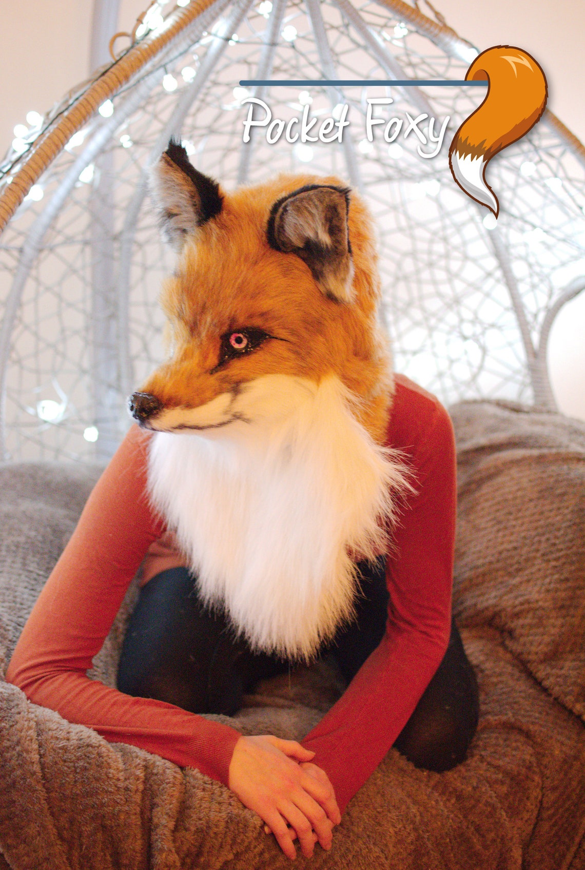 Hyper Realistic Fox Mask Female Fox Head Furry Head Glass | Etsy