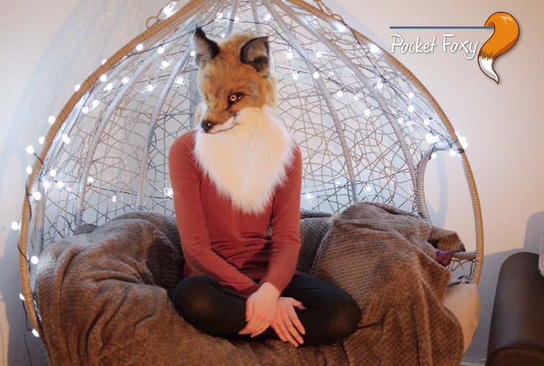 Hyper Realistic Fox Mask Female Fox Head Furry Head Glass | Etsy UK