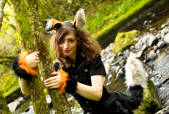 Realistic Collie Dog Ears And Perky Dog Tail Set Furry Etsy