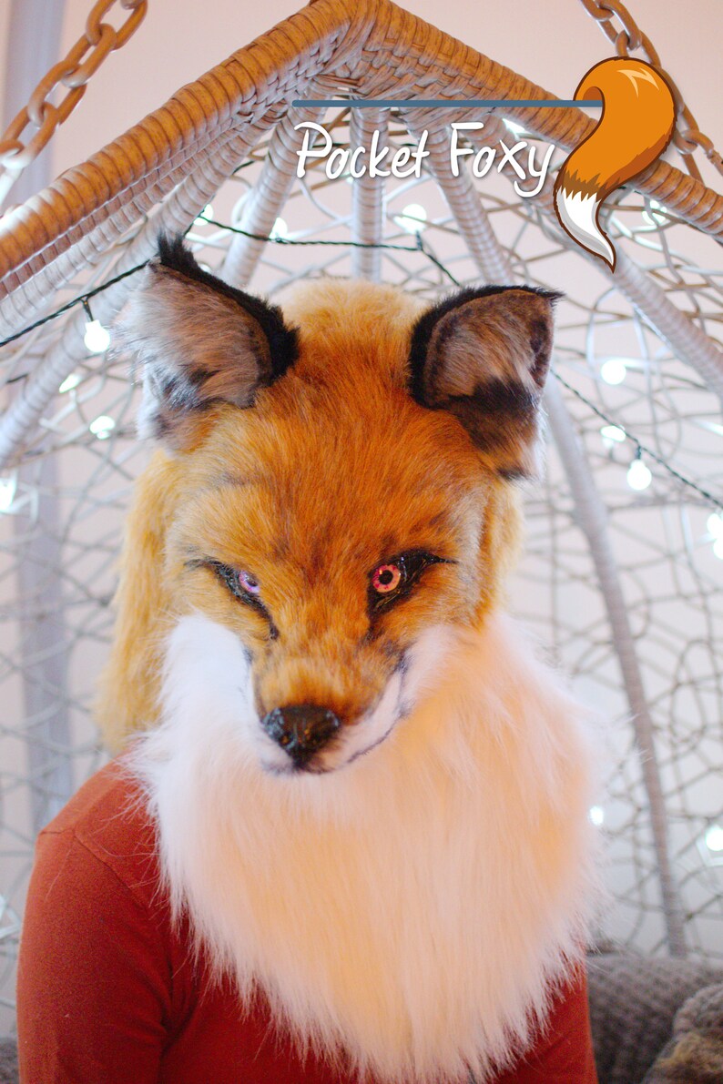 Hyper Realistic Fox Mask Female Fox Head Furry Head Glass | Etsy UK
