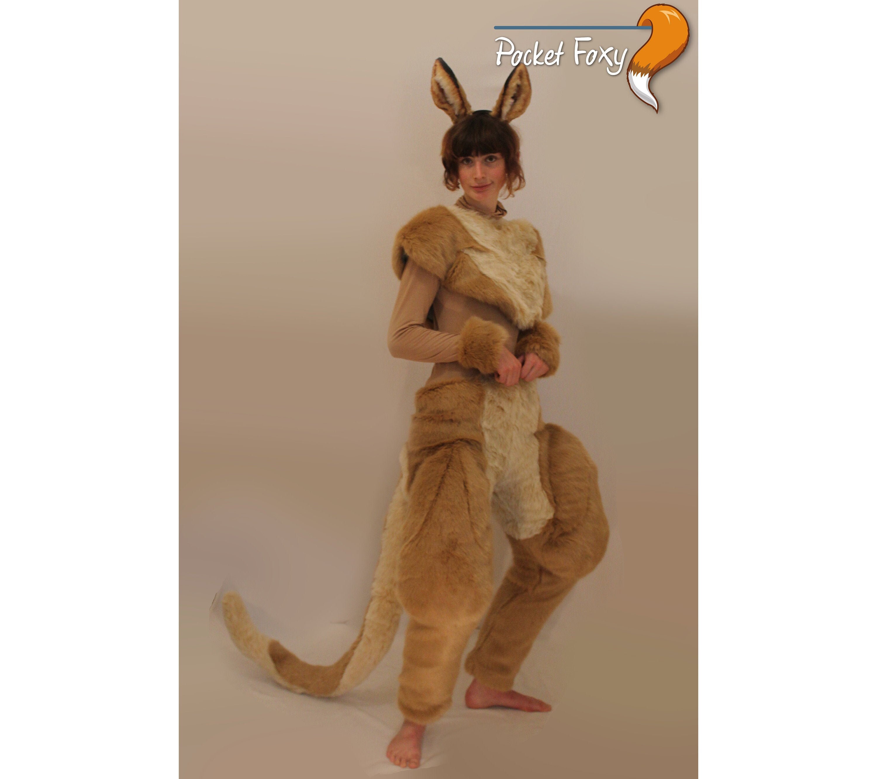 Realistic Kangaroo Costume Faux Fur Marsupial Trousers Etsy