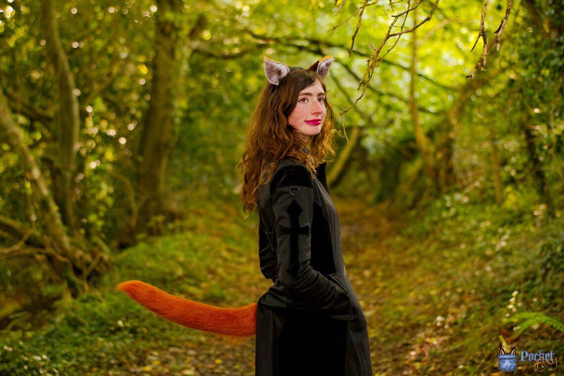 Ginger Cat Ears & Tail Set 20 Long Perky Ginger Cat Etsy