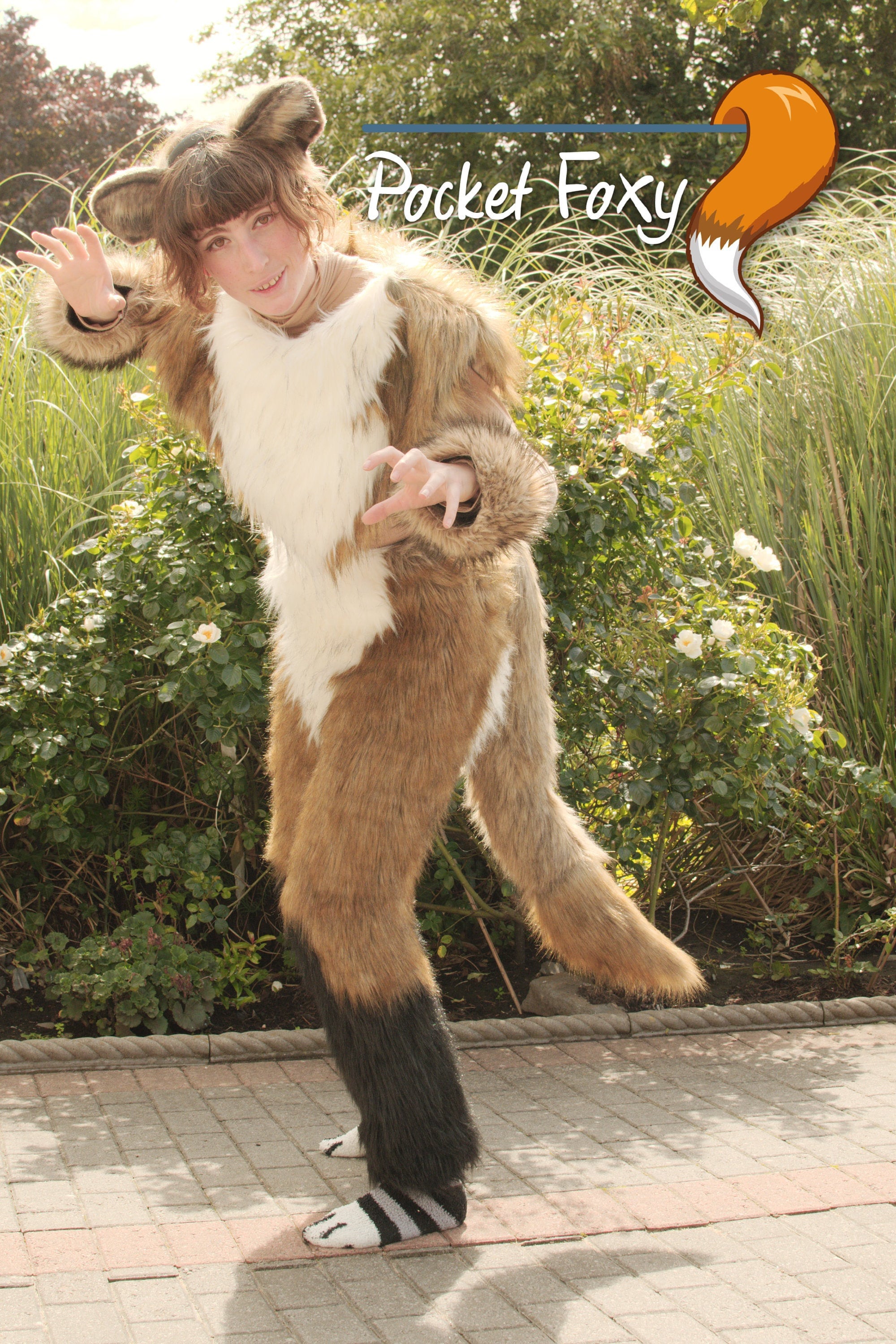 Lion tail and ears costume