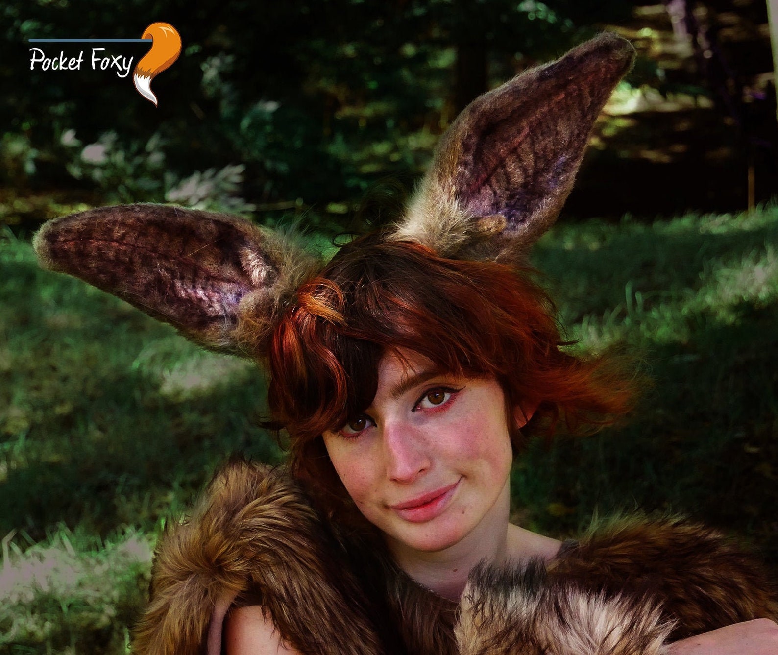 Brown Bat Ears Costume Set Hyper realistic Bat Ear Fursuit Etsy