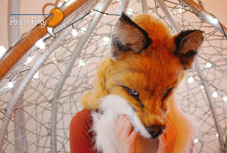 Hyper Realistic Fox Mask Female Fox Head Furry Head Glass | Etsy UK