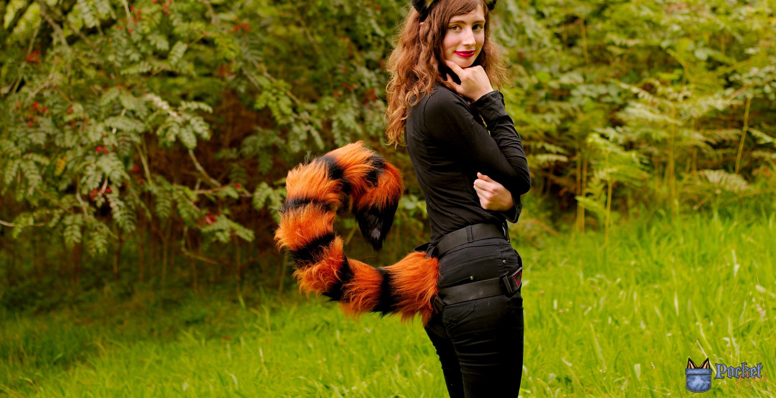 Tiger Ears & Tail Costume Set 40 Long Stripy Tiger Tail | Etsy