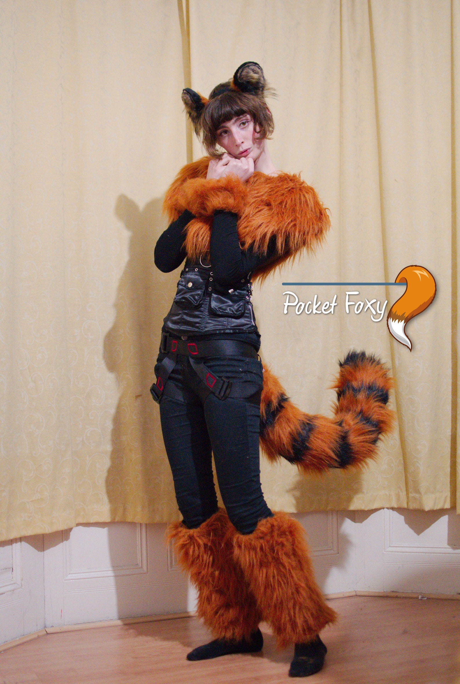 Tiger Ears & Tail Costume Set 40 Long Stripy Tiger Tail | Etsy