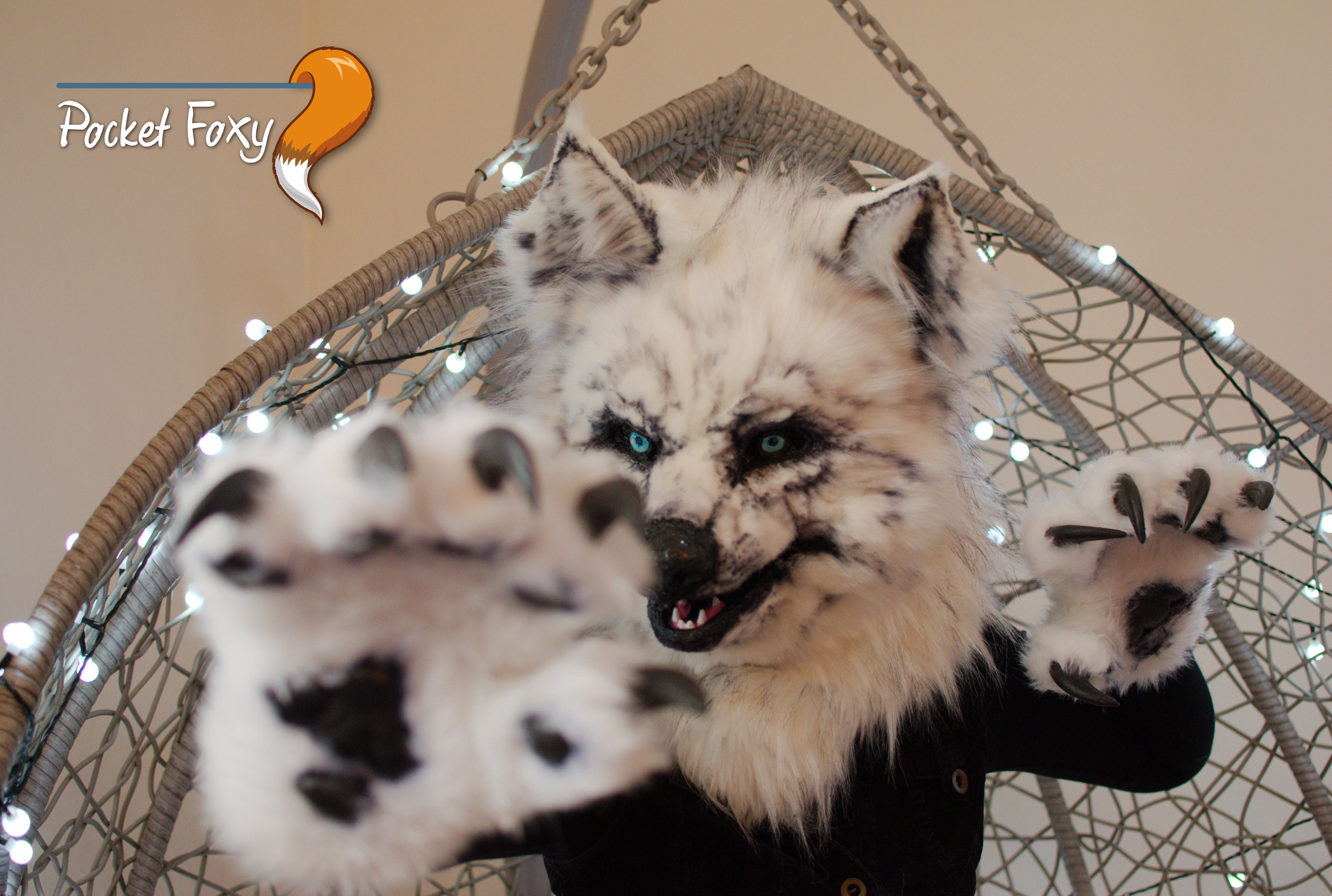 Realistic White Wolf Head Fursuit Hyper Lifelike Larp - vrogue.co