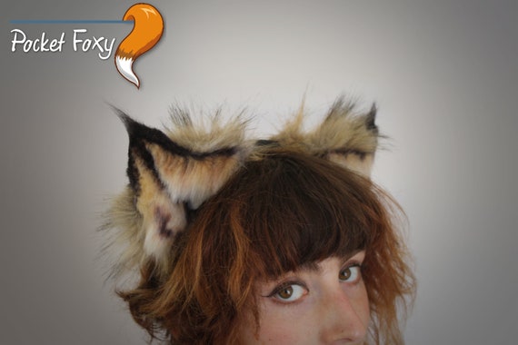 Raccoon Ears Eye Mask and Tail Costume Accessory Kit