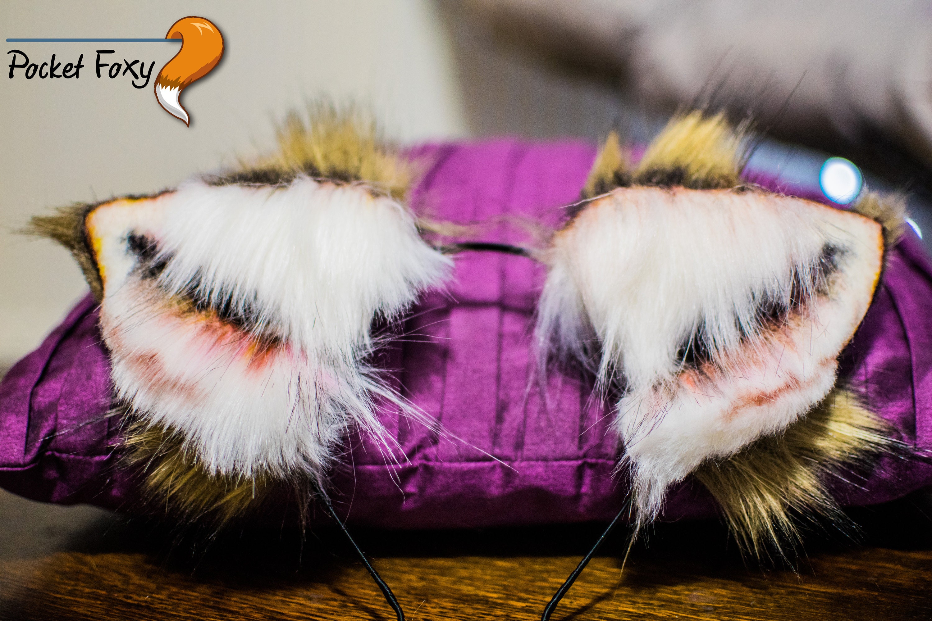 Light Brown Wolf Dingo Coyote Ears With White Luxury Fur Tips Fancy Dress Ears Light Brown Wolf Dingo Coyote Ears With White Luxury Fur Tips Fancy Dress Ears