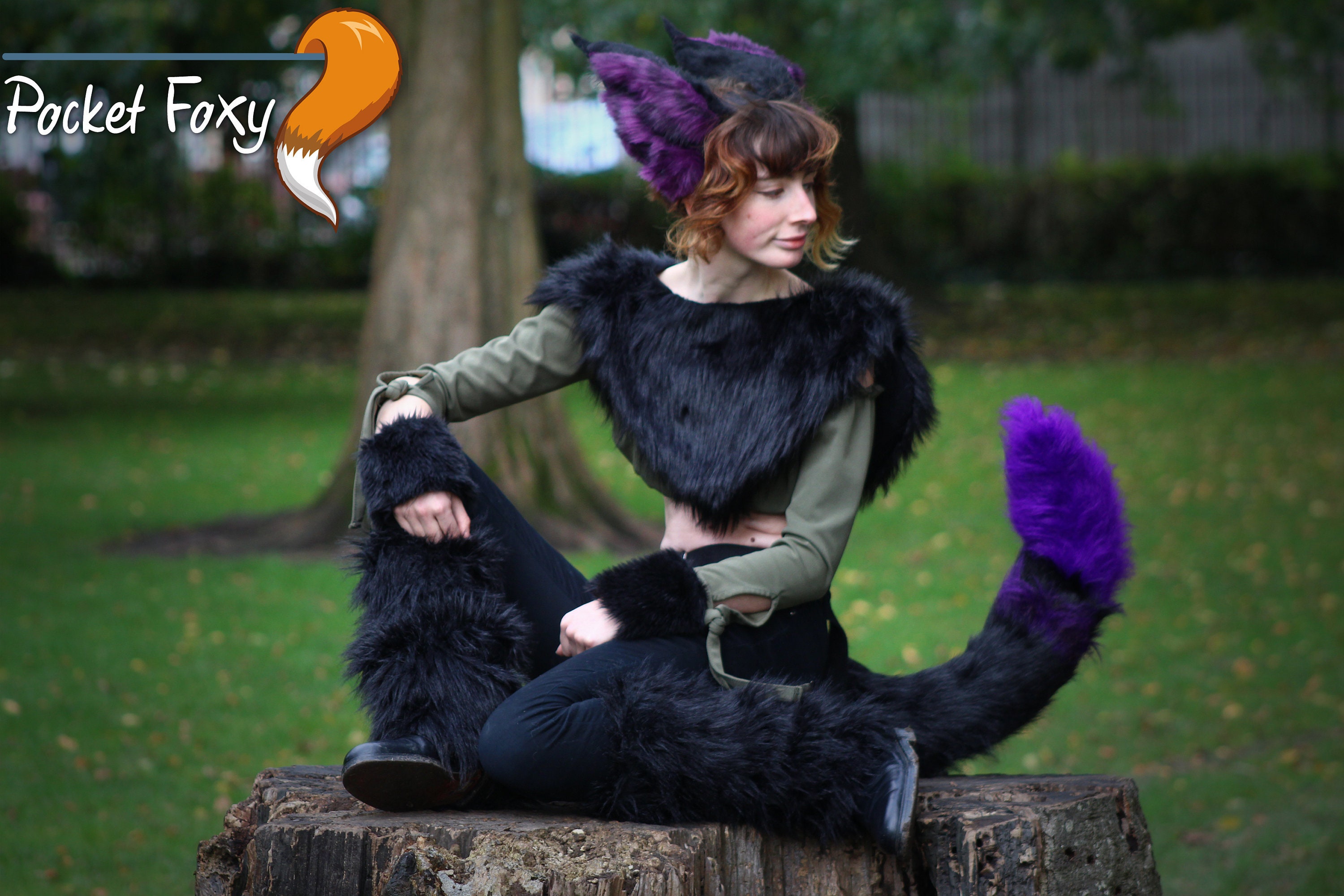 Ladies Halloween Fancy Dress NEW Ears /& Giant Tail Animals