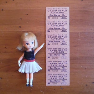 6 Vintage 1930er Jahre Grand Beach Pavilion Tanzkarten - '30er Jahre Vintage Dance Dancing Paar Ticket Ephemera - Vintage Canada Eisenbahntickets