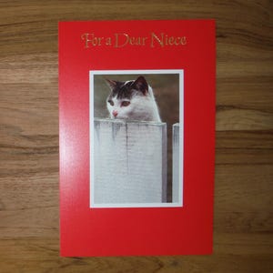 Biglietto di San Valentino Vintage Niece - Biglietto di San Valentino Vintage Dear Niece Kitten - Biglietto di San Valentino Vintage Favorite Niece Kitty Cat Journal Ephemera