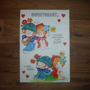 Carte de Saint-Valentin pour conjoint amusante des années 1970 - Carte de Saint-Valentin pour conjoint drôle avec humour des années 70 - Cartes éphémères vintage pour conjoint de la Saint-Valentin