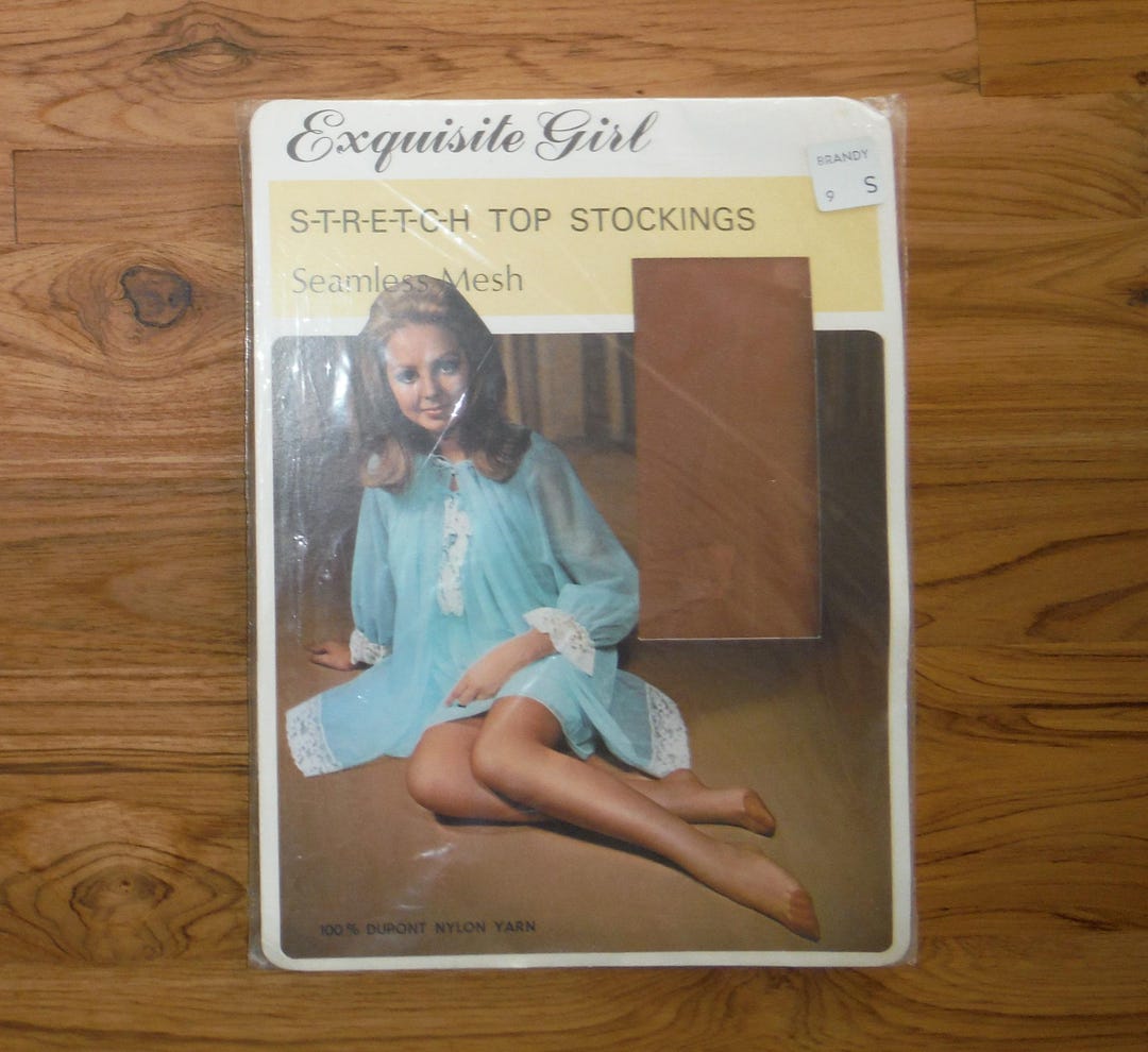 Groovy Vintage Sheer Nylons New in Package - 1970's Stretch Top