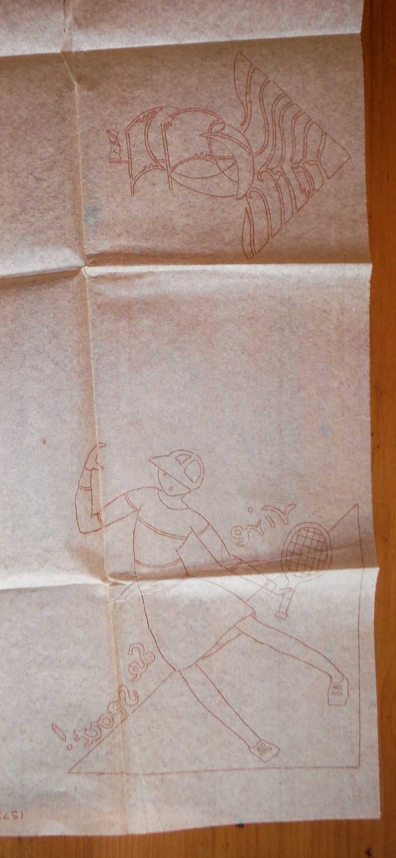 Rare Vintage 1930/'s Tranfers /'30/'s Beach Babe Tennis Girl Sailing Border Transfers McCall Kaumagraph Hot Iron On Fabric Transfer Pattern