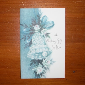 Vintage 1960's Wedding Card - Vintage Wedding Gift For You Card - '60's Wedding Bells Junk Journal Scrap Book Ephemera