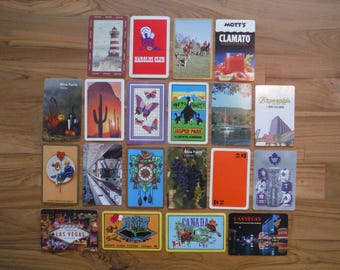 ヴィンテージトランプ アソートロット - ヴィンテージジャンクジャーナル ギフトタグ トレードスワップカード トランプグループ エフェメラ - レトロモッド キュートカード