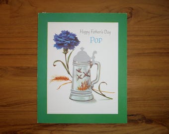 Best Vintage Father's Day Card - 1960's Mid Century Father's Day Card - Vintage Father Dad Paper Junk Journal Scrapbook Ephemera