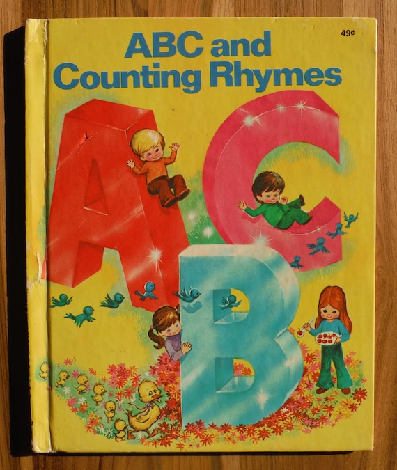 Vintage ABC and Counting Rhymes Book - 1960's Children's