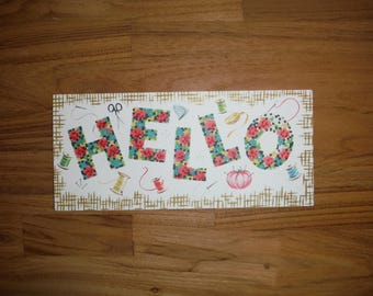 Tarjeta vintage caprichosa "Pensando en ti" - Tarjeta de felicitación "Hola amigo" de los años 70 - Tarjeta "Solo porque sí" de los años 70 - Diario, álbum de recortes, efímero