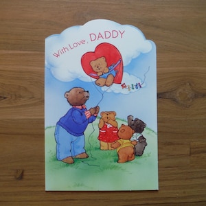 Leuke vintage papa valentijnskaart - vintage puppy hond Valentijnsdag papa kaart - vintage beste papa valentijnskaart dagboek kortstondige