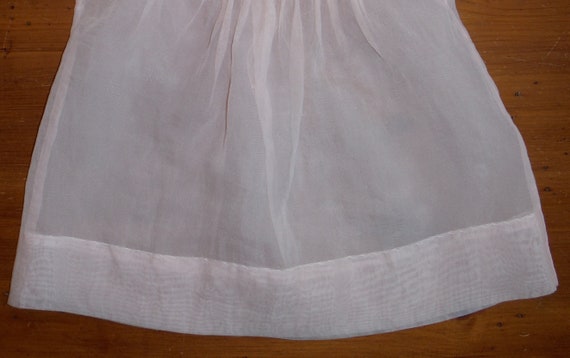 Sweet Vintage Pink Nylon Baby Dress - 1960's Pale… - image 5